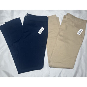 LOT of 2 Old Navy Girls School Uniform Ponte-Knit Jeggings Pants Size 18 Plus